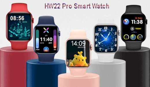 HW22 Pro smart watch 1.75 inch HD Screen 44mm Series 6 Wireless Charging