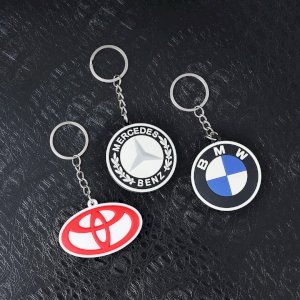 Soft Key chains for Girls Cute- Car Logo Keychains holder for Boys and Girls- Unbreakable Key chains for Boys