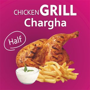 Chicken Grill Chargha ( Half )