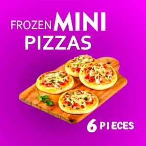 Mini Pizzas 6 PCS