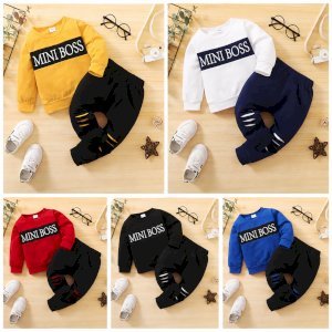 Prince Legacy Kids Premium Fleece Sweatshirt & Trouser Set | Custom Logo OEM Manufacturer | Wholesale Boys Winter Tracksuit
