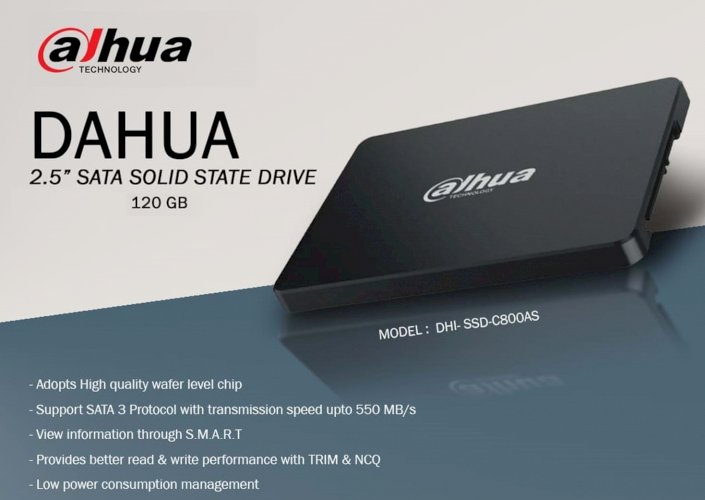 Dahua SSD 120GB C800A 2.5" Sata 6Gb/S 3D NAND SSD