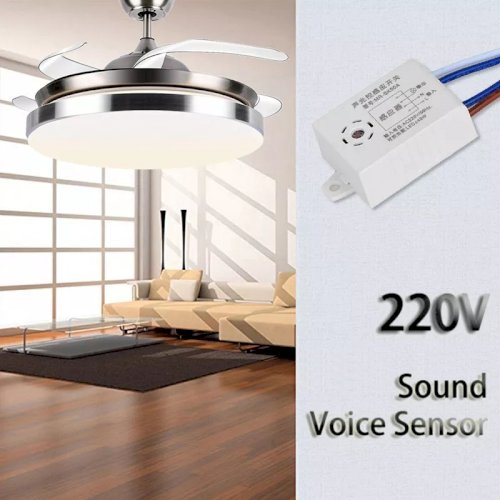 Automatic Auto On Off Sound Voice Control Intelligent Sensor Switch 220V Photoswitch Photoelectric Light Switch for Solar Lamp Street Light
