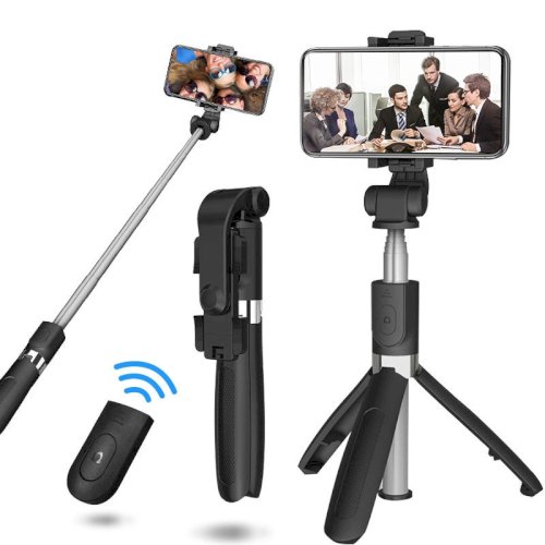 L01 Mobile Phone Tripod Selfie Stick Horizontal And Vertical Bluetooth Remote Control Bluetooth For Live Artifact New Style