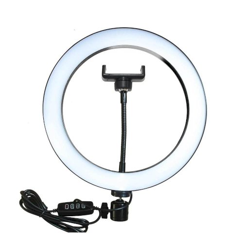 Ring Light 26 cm Metal Ball-head and Mobile Holder ( 3 Colors Modes )