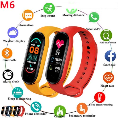 M6 Smart Band Men Women Smart Watch BP Sleep Monitor Pedometer Bluetooth Connection For IOS Android M6 Band