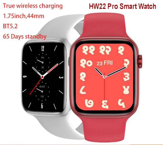 HW22 Pro smart watch 1.75 inch HD Screen 44mm Series 6 Wireless Charging