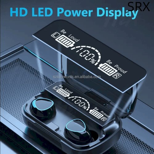 M10 Damix V 5.3 Bluetooth Wireless Earbuds with LED Display, Touch Control, and Long Battery Life