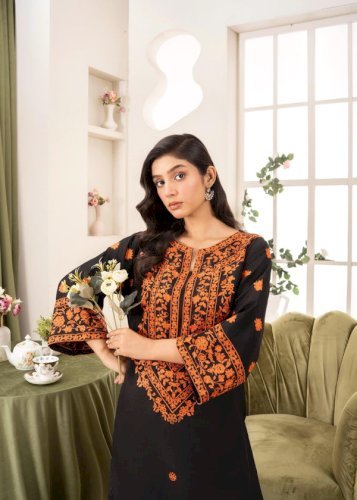 Black Color SUNY Grace 2 PCs (stitched)