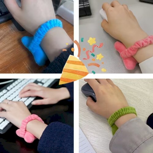 Ergonomic Wrist Support Mouse Pad with Cushion – Comfortable Keyboard & Mouse Use