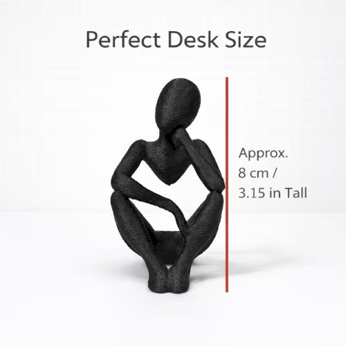 1pcs Light Luxury Abstract Thinker Statue – Modern Home & Office Decor, Desk & Bookshelf Ornament, Perfect Gift