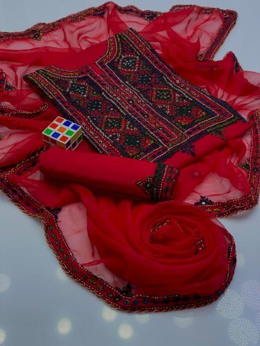 3 Pcs Handmade Balochi Dress